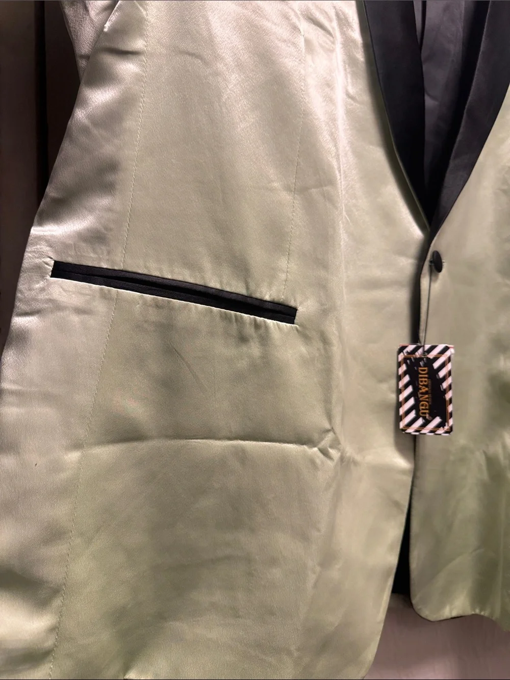 🎩Men's Light Mint Satin Tuxedo Jacket🎩